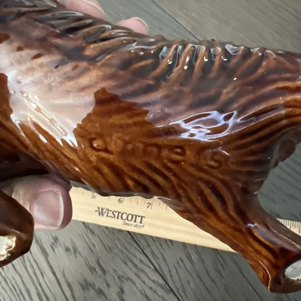 Set of 2 Vintage 1970's  Arnels Ceramic Squirrel Figurines  9" & 12" Brown EUC - Picture 6 of 12